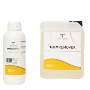 Chewing gum remover in canister and bottle